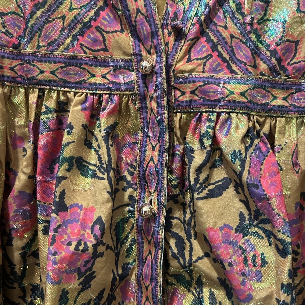 Free People Magic Moments Metallic Mini Dress - Picture 6 of 8